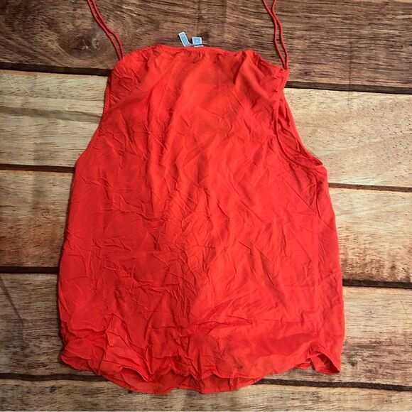 Draper James Button Down Tank Red size 8 - Picture 4 of 5